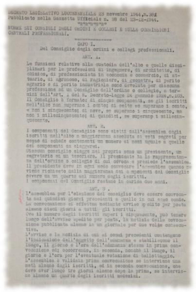 Il decreto del 1944
